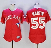 Toronto Blue Jays #55 Russell Martin Red 2016 Flexbase Collection Canada Day Stitched Jersey,baseball caps,new era cap wholesale,wholesale hats